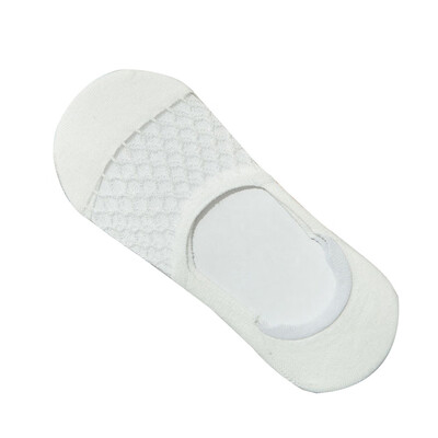 

New Fashion Boat Socks All Cotton Anti-skid Silicone Invisible Socks Women Summer Fresh Mesh Invisible Socks Usable