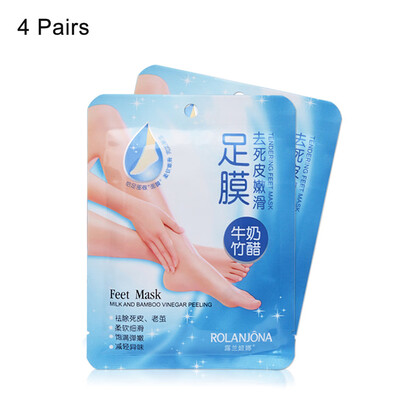 

7 Pairs Comfort Exfoliating Peel Foot Masks 14Pcs Baby Soft Feet Remove Scrub Callus Hard Dead Skin Bamboo Vinegar Feet Care For P