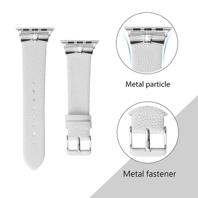 

〖Follure〗Leather Bands Slim Replacement Wristband Strap for Apple Watch 38mm40mm