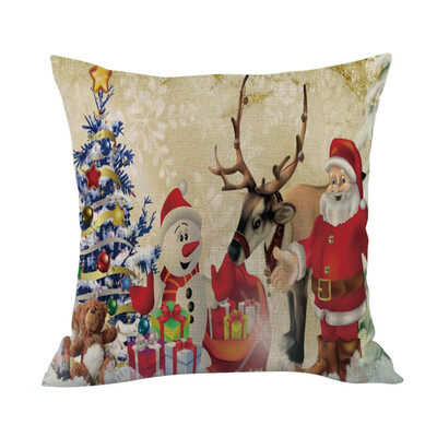 

〖Follure〗Merry Christmas Cushion Cover Square Pillow Case Home Decor