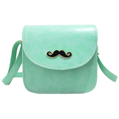 

Retro Women Crossbody Bags Beard PU Leather Shoulder Messenger Bag Small Handbag Satchel Women Tote Bag