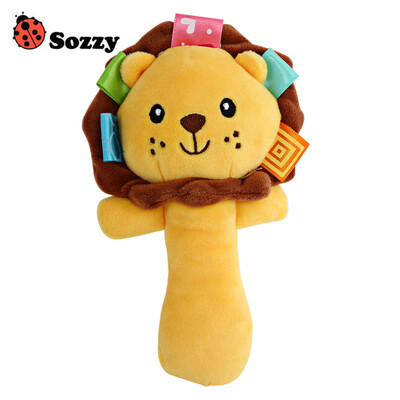 

Sozzy Cartoon Plush Baby Handbell Toy