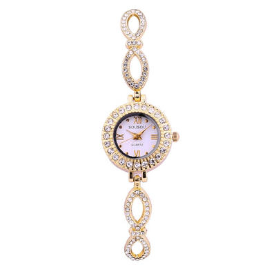 

Scale Plus Roman Numerals Combined With Womens Luxury Watches With Rhinestones Simple Relojes Para Mujer Clock