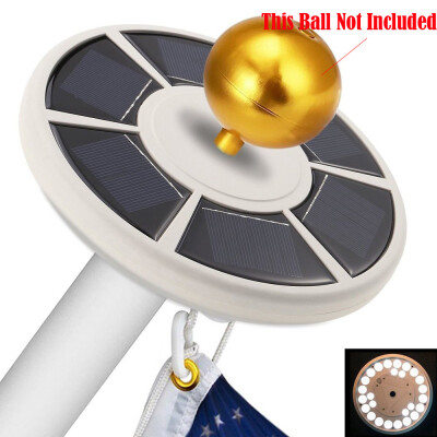 

〖Follure〗Flag Pole Solar Powered Automatic Light Night Super Bright Flagpole With 26 LED