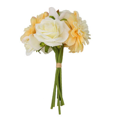 

8pcs Simulation Flower Bride Bouquet Artificial Fake Flowers Wedding Decor
