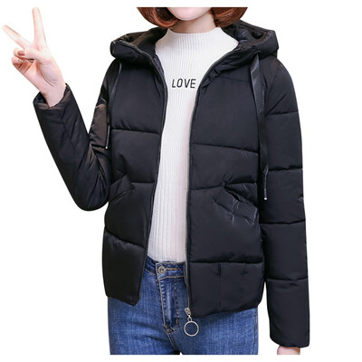 

Toponeto Fashion Women Winter Warm Cotton Hooded Winter Jacket Long-Sleeved Coat