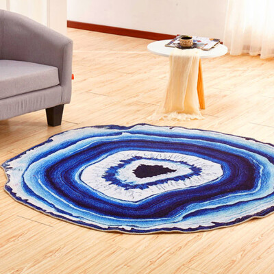 

Siaonvr Anti-Skid Geode Rock Floor Rug Dining Living Room Bedroom Carpet Floor Mat BU