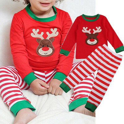 

Christmas Child Kids Baby Boys Girls Xmas Pjs Cotton Nightwear Pyjamas PJS Set