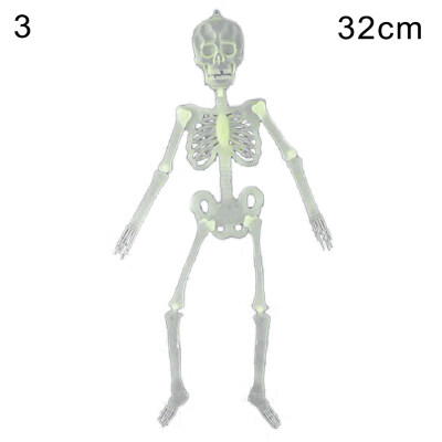 

Horror Luminous Movable Skull Skeleton Scary Party Club Props Halloween Decor