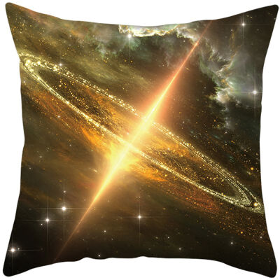

Mysterious Universe Black Hole Cushion Cover Cotton Linen Star Black Hole Galaxy Home Deocrative Pillows Cover for Sofa Cojines