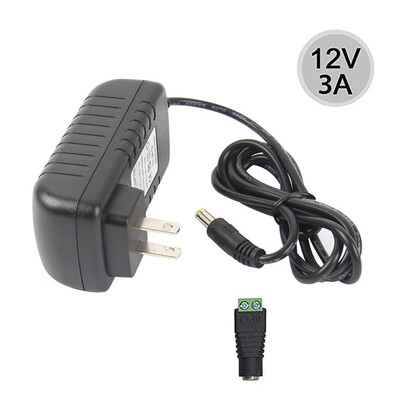 

〖Follure〗Power Supply AC to DC Adapter for 5050 3528 Flexible LED Strip Light 12V 3A 36W