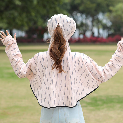 

Sunscreen Womens New Summer Long Sunscreen Fairy Breathless UV-resistant Loose Jacket Cycling