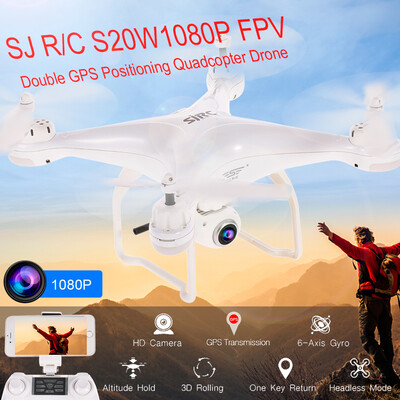 

SJ RC S20W1080PGPS FPV Adjustable 1080P 5G Wifi HD Camera Wide Angle RTF GPS Positioning Altitude Hold Quadcopter Drone
