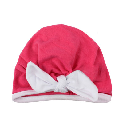 

Newborn Baby Girl Boy Soft Cute Rabbit Ears Turban Knot Hospital Hats Toddler Solid Caps Headwear 03T