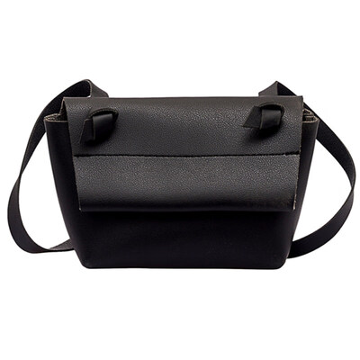 

Casual Solid Color Women Faux Leather Flap Square Crossbody Pouch Shoulder Bag