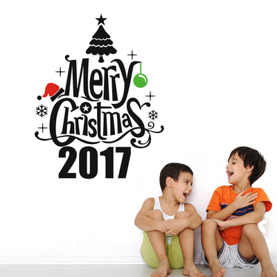 

Gobestart Christmas Tree Decoration Decal Window Stickers Home Decor