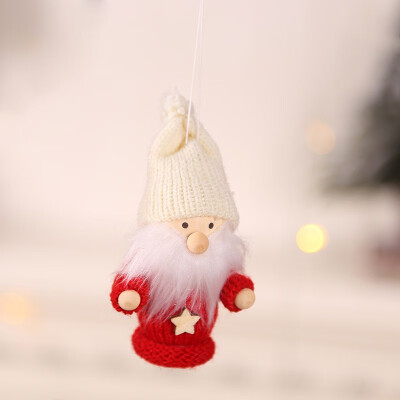 

Merry Christmas Tree Knitted Doll Decorations BoyGirlOld Man Hanging Pendant Holiday Indoor Party Favor Seasonal Decor