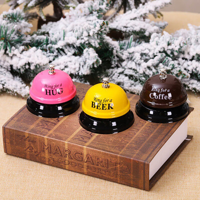 

Delicate Cute Service Bell With Anti-slip Base Metal Service Bell For Hotel Restaurant Desktop Decoration Accessories