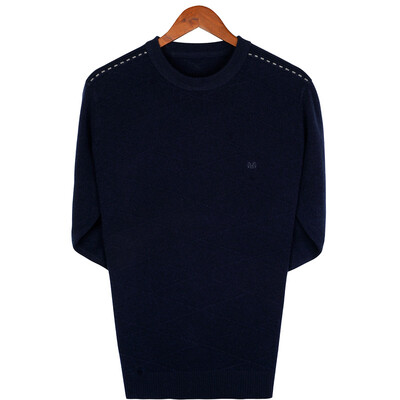 

Hengyuanxiang middle-aged mens sweaters fall winter new pullovers dad warmth slim knit bottoming shirt light gray 105170M