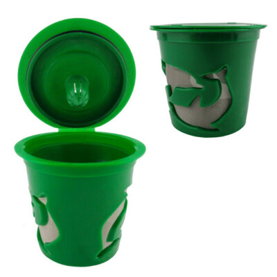 

K-cup Reusable Coffee Filter 20 Dolphin Cup Capsule Coffee Filters Food Grade Plastic Stainless Steel 1Pcs 513747cm