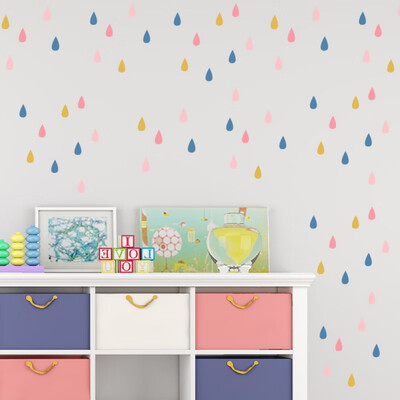 

5 Piece Set Childrens Room Simple Decorative Wall Sticker Simple Home Decoration Bedroom Shooting Props Wallpaper