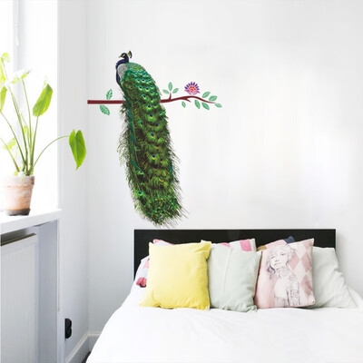 

9030cm Peacock Legislation Branch Living Room Entrance Wall Stickers