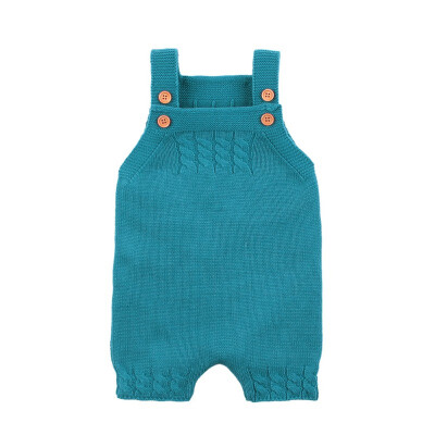 

Newborn Overalls Baby Boys Girls Knitted Clothes Little Girls Infant Romper Sleeveless Toddler Boys One Piece Jumpsuits