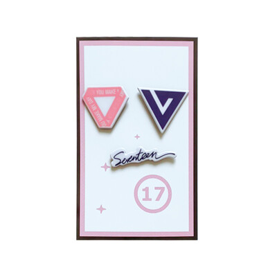 

redCherry Blackpink TWICE EXO Got7 Seventeen Brooches Button Badges Pins Set for Clothes Backpack Pencil Case
