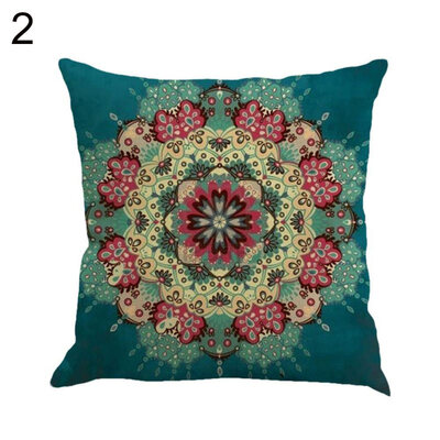 

Mandala Circle Square Linen Pillow Case Cushion Cover Sofa Bed Car Cafe Decor