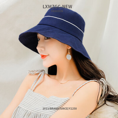 

New Hat LadiesLeisure Flat-Top Pot Cap Outdoor Sunshade&Sunscreen Corner Cap Spring&Summer Travel Fishermans Cap