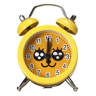 

Popular Clock Small Bed Alarm Clocks Creative Cute Mini Metal Small Alarm Clock Desk Alarm Clock Lovely Toy For Bedroom Home