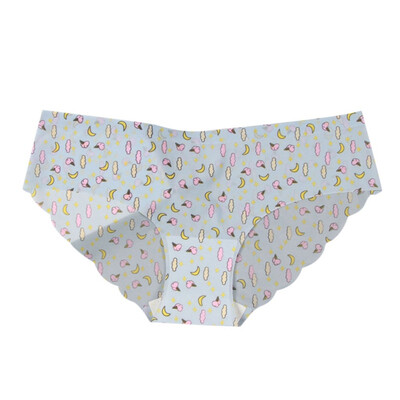

New Seamless Sexy panties Low-Rise Ice Silk underwear women Lingerie Breathable Cartoon Print Cute Girl Ultra-thin Briefs
