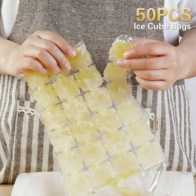 

1050pcs Ice Cube Bags Clear Disposable Bag Fridge Freezer Plastic BBQ Party Ice Cubes Maker