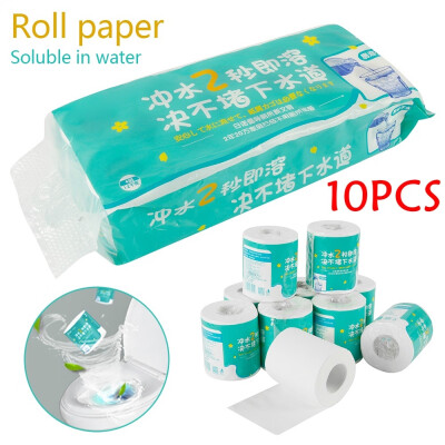 

10pcs 4-Layer Home Roll Paper Reel Paper Towel Household Health Toilet Paper