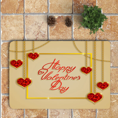 

Gobestart Romantic Valentines Day Area Rug Mat For Living Dining Dorm Room Bedroom Home