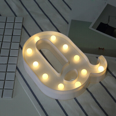 

Siaonvr Alphabet LED Letter Lights Light Up White Plastic Letters Standing Hanging N