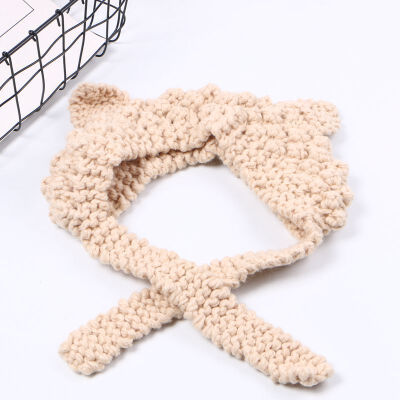 

Korea cat ear cute fur hat soft sister hat female winter earmuff knit Korean version of Joker padded warm hat