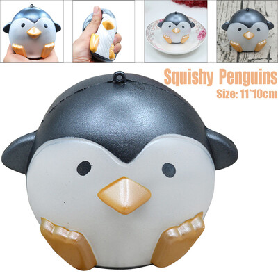 

YIWULACute Pearly Color Penguins Slow Rising Cream Scented Decompression Toys