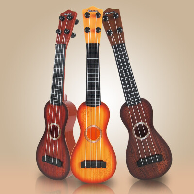 

4 String Acoustic Kids Toy Guitar Hot Wisdom Development Simulation Music Toys Wood Guitar Random Color