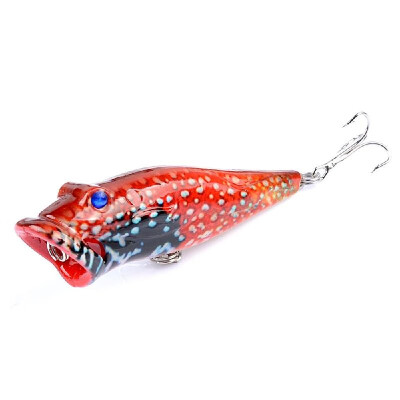 

Artificial Top Water Fishing Lure 3D Eyes Hard Popper Lures for Saltwater Freshwater