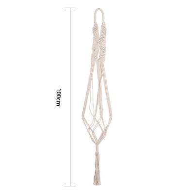 

Hand-woven Cotton Rope Plant Hangers Flower Pot Hanging Planter Basket Holder For Balcony Garden Decor