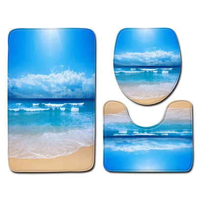 

〖Follure〗3pcs Non-Slip Bath Mat Bathroom Kitchen Carpet Doormats Decor