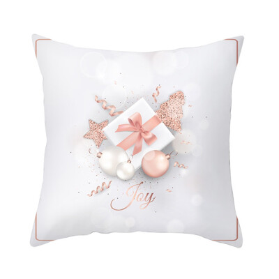 

18x18" Snowflake Cushion Cover Christmas Sofa Cushion Cover Home Decoration