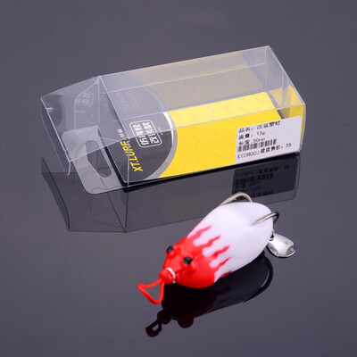 

Outdoor Fishing Frogs Bait Soft Top Water Bait Artificial Crankbait Plastic Beard Fake Bait With Double Hook Fishing Tackle