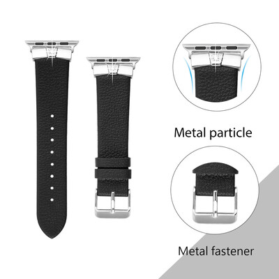 

〖Follure〗Leather Bands Slim Replacement Wristband Strap for Apple Watch 38mm40mm