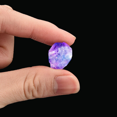 

Siaonvr Natural Irregular Crystal Quartz Healing Fluorite Wand Stone Purple Purple Gem