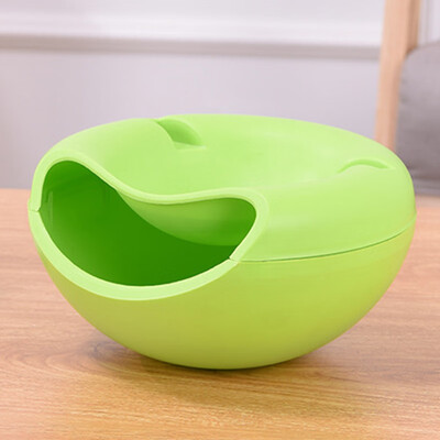 

Hot Sale Multifunction Creative Small Double Layer Fruit Dish Snack Plates Storage Box Trash Can