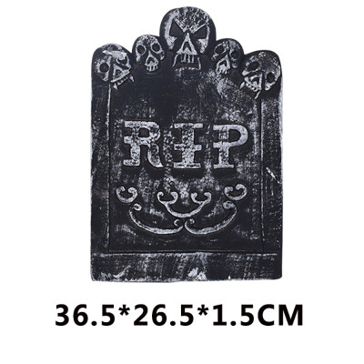 

Halloween Foam Tombstone Skeleton Tombstone Haunted House Bar Stone Grisly Props Party Decor Yard Decoration