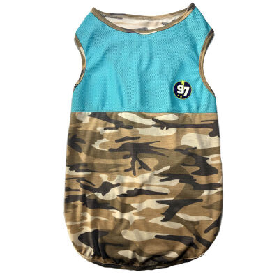 

Pet Dog Clothes Spring&Summer Costume Camouflage Cotton Sleeveless T-shirt Breathable Vest for Small Medium Large Dogs