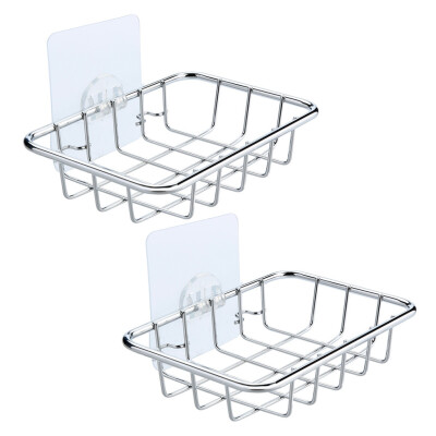 

〖Follure〗Soap Dishes Soap Case Holder 2Pcs Soap Sponge Scrubber In Bathroom Kitchen Sink